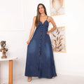 Vestido Jeans Longo