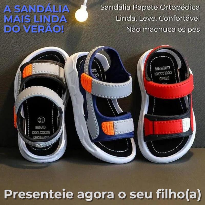 Sandália Papete Infantil Antiderrapante - Ortopédica