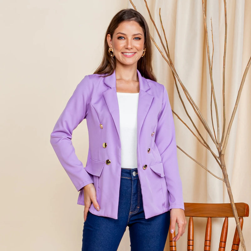 Blazer Feminino Longo (Produto Nacional - Made in Brazil) Entrega Rápida!