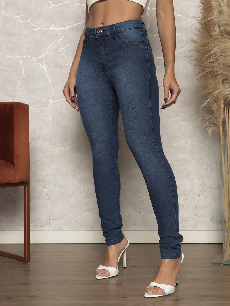 Calça Jeans Skinny Modelo Básico Casual - Linha Premium