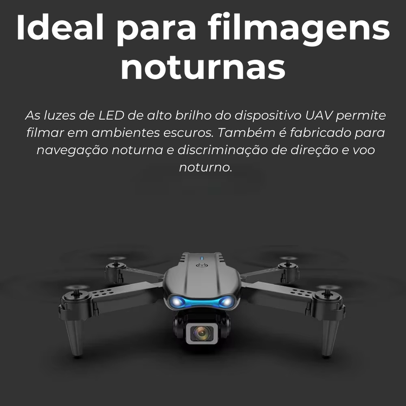 Super DRONE E99 Dual Cam 4K Ultra HD c/ Controle Remoto