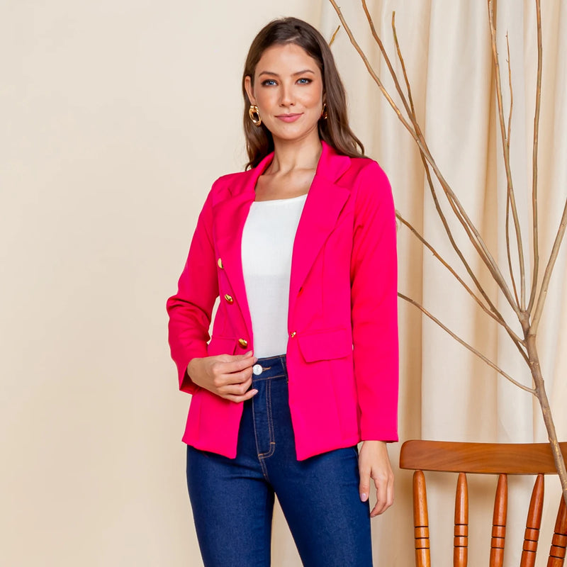 Blazer Feminino Longo (Produto Nacional - Made in Brazil) Entrega Rápida!