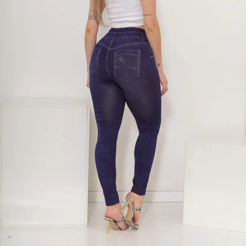 Legging de Academia Fake Jeans Empina Bumbum Premium