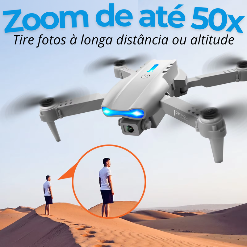 Super DRONE E99 Dual Cam 4K Ultra HD c/ Controle Remoto