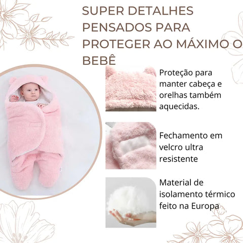 Saquinho de Dormir Ursinho Anti Frio