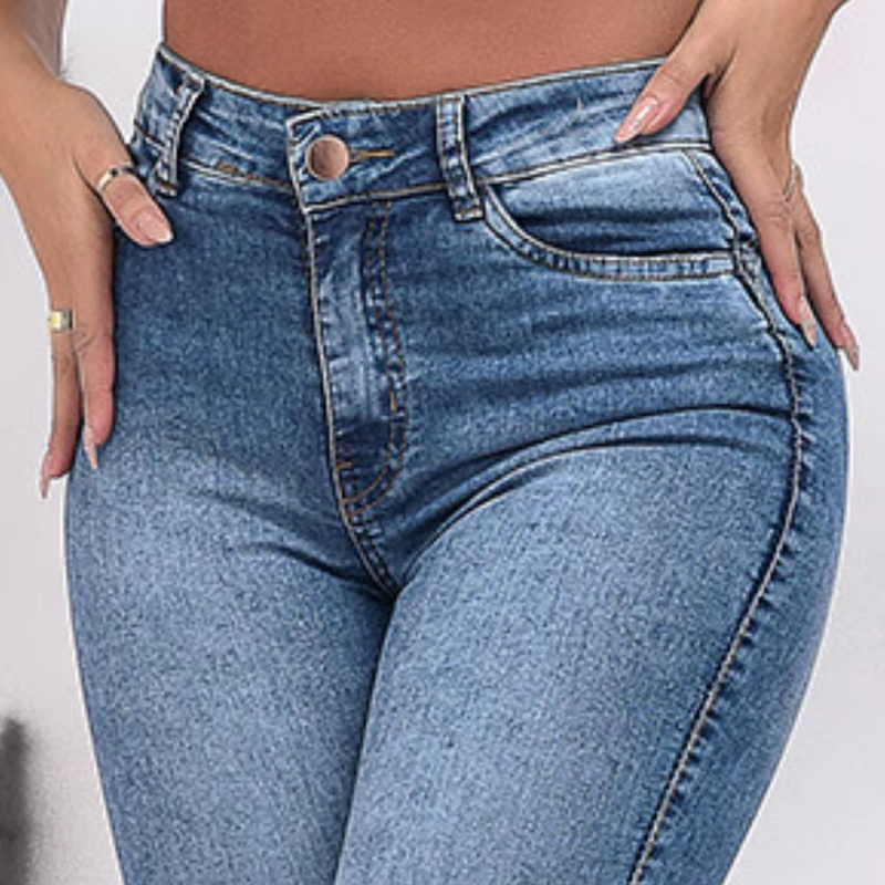 Calça Jeans Skinny Cintura Alta