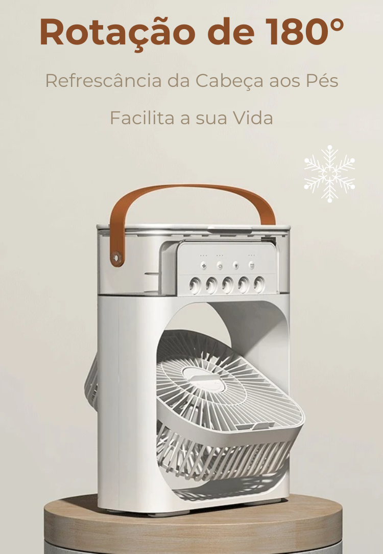 Umidificador, Climatizador e Ventilador Portátil