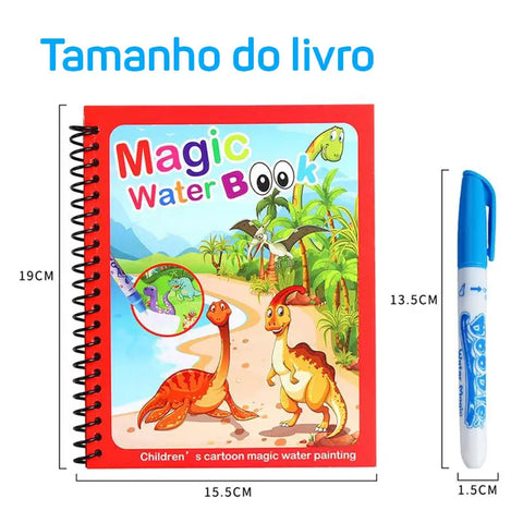 Magic book livro mágico de colorir com água + Brinde especial