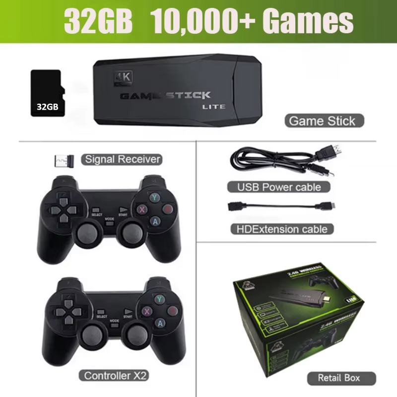 Game Stick 4K Original c/ 10MIL Jogos