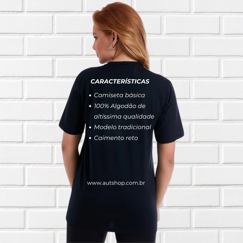 Camiseta Algodão Estampa Coração