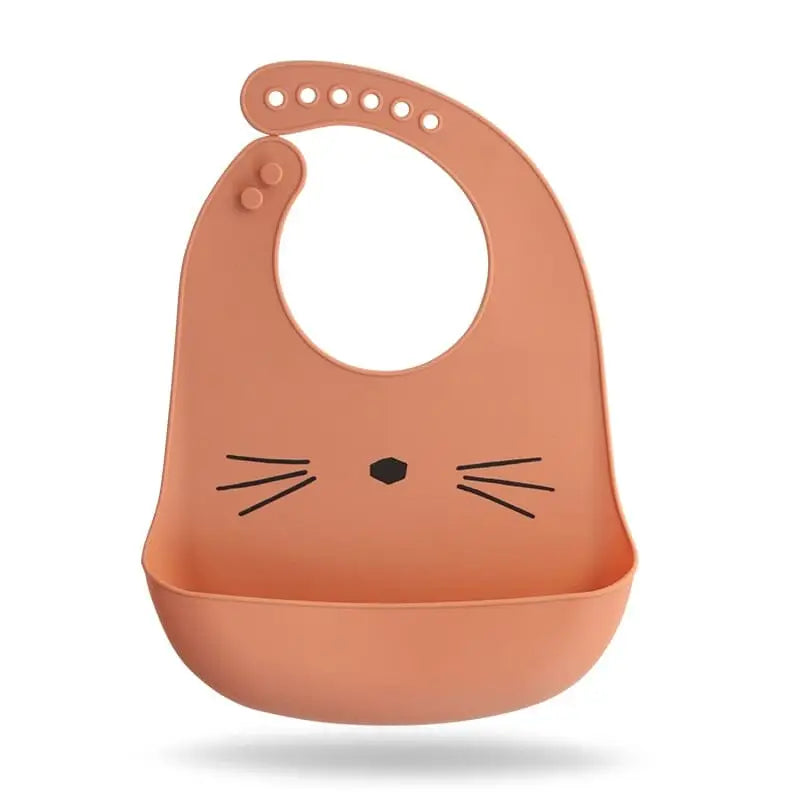 Babador de silicone para bebê - babador de silicone de animais-beb-324