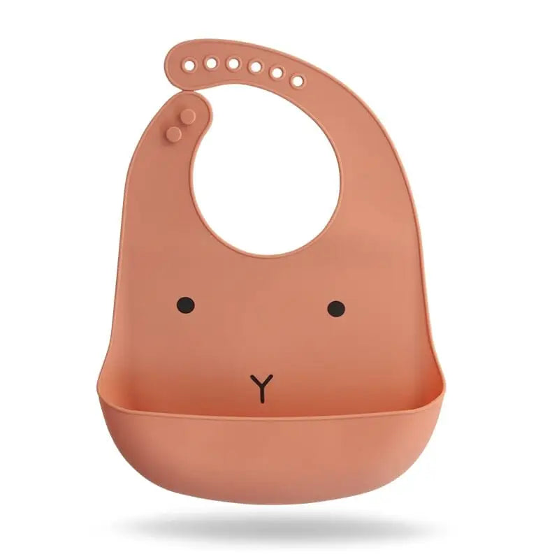 Babador de silicone para bebê - babador de silicone de animais-beb-324