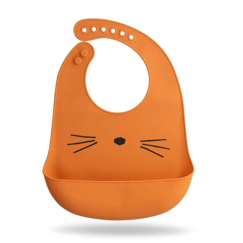 Babador de silicone para bebê - babador de silicone de animais-beb-324