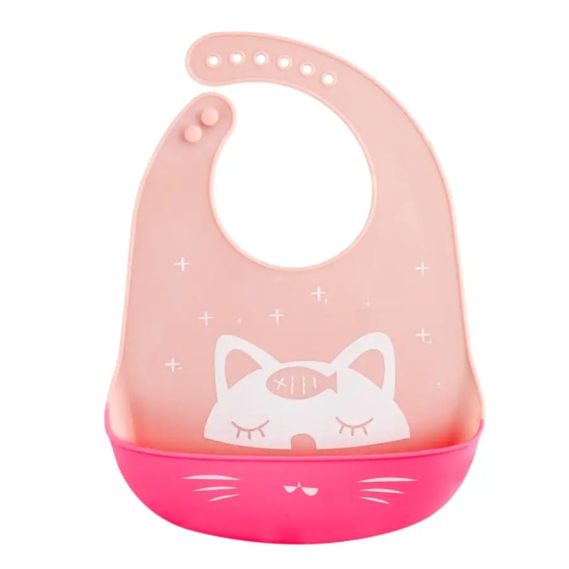 Babador de silicone para bebê - babador de silicone de animais-beb-324