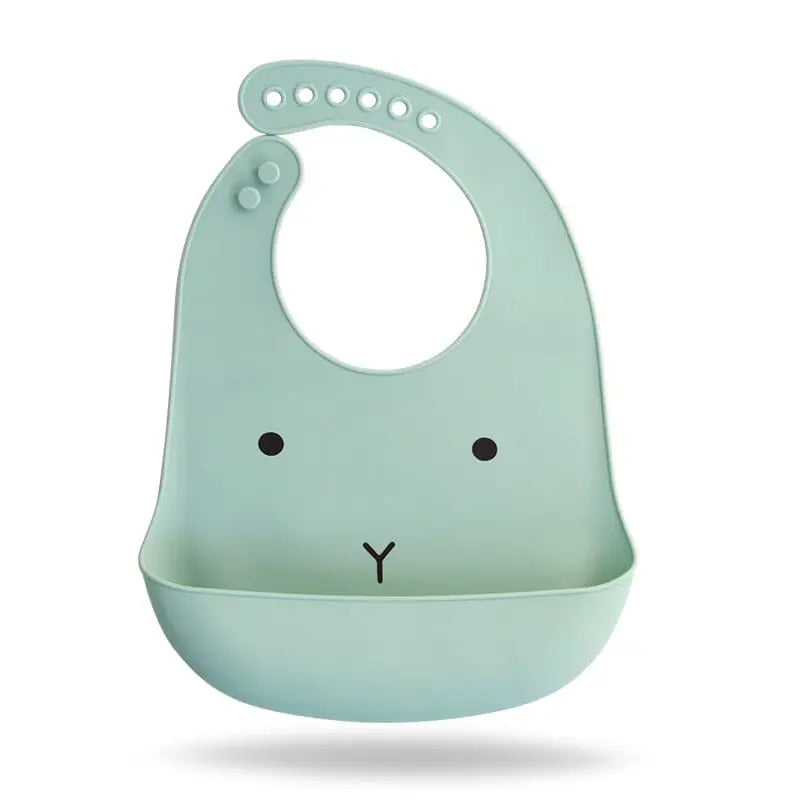 Babador de silicone para bebê - babador de silicone de animais-beb-324