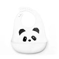 Babador de silicone para bebê - Branco - babador de silicone de animais-beb-324