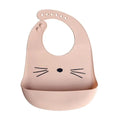 Babador de silicone para bebê - Laranja - babador de silicone de animais-beb-324