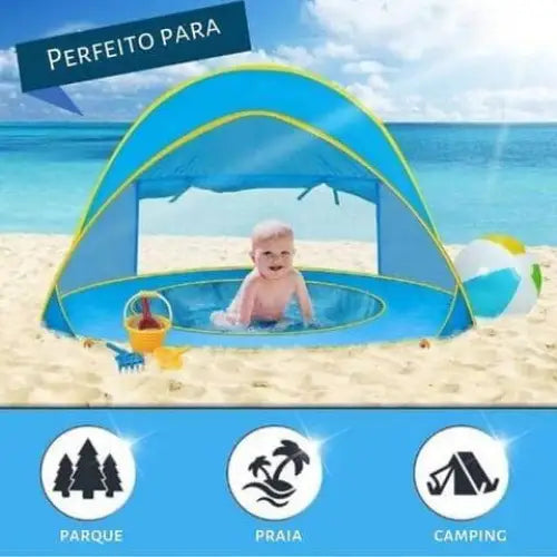 Barraca Bebê com Piscina e proteção UV - Barraca - bebe - 017