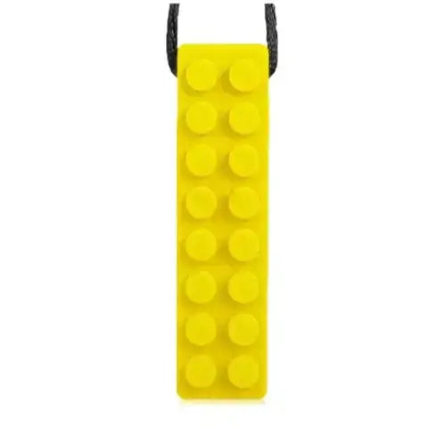 Colar de Mastigar Sensorial de Silicone - Amarelo