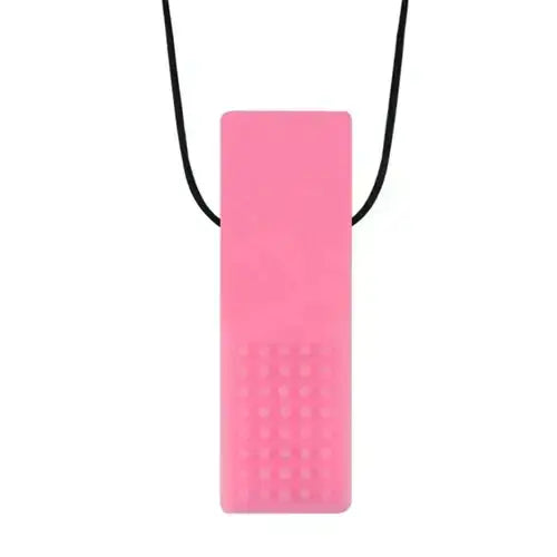 Colar de Mastigar Sensorial de Silicone - Rosa