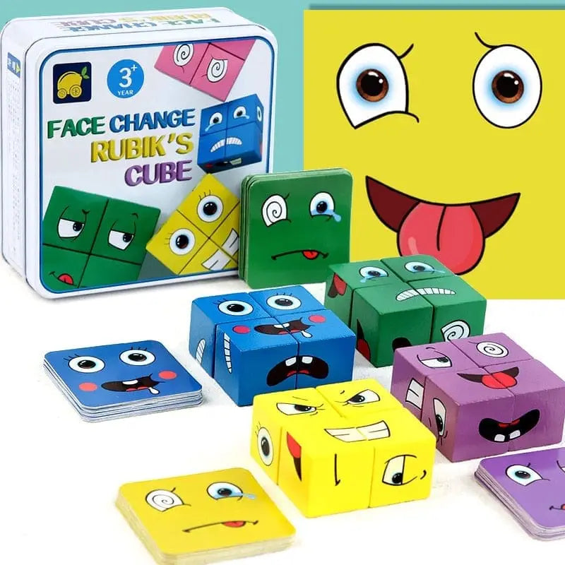 Cubo Montessori das Emoções - quebra cabeça -edu-204