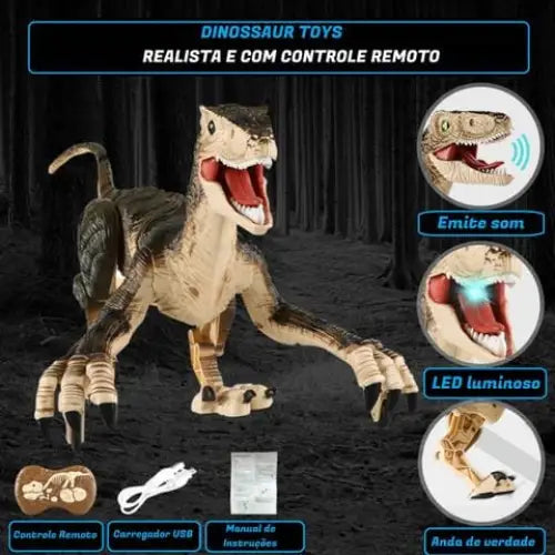 Dinosaur Toys™ Dinossauro de Controle Remoto Ultra Realista - SUPER OFERTA! - Dinosaur Toys - brin - 097