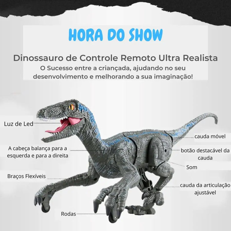 Dinosaur Toys™ Dinossauro de Controle Remoto Ultra Realista - SUPER OFERTA! - Dinosaur Toys - brin - 097