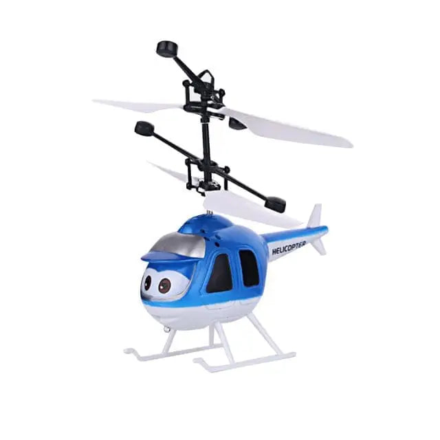 Helicóptero Divertido Com Controle Remoto - Azul - Helicóptero - brin - 125