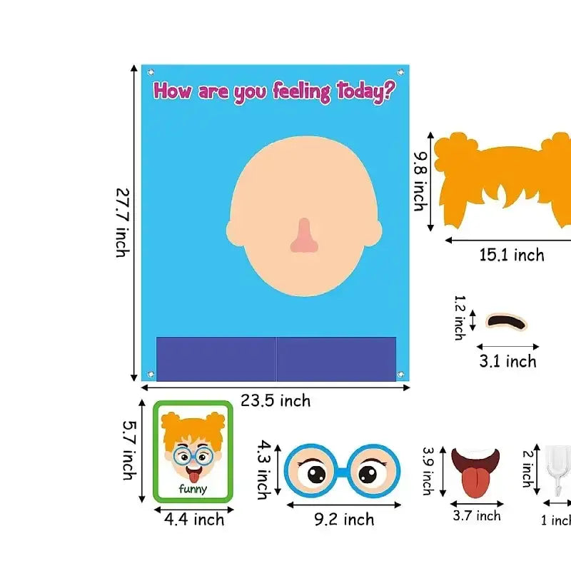 Jogo Montessori das Expressões Faciais