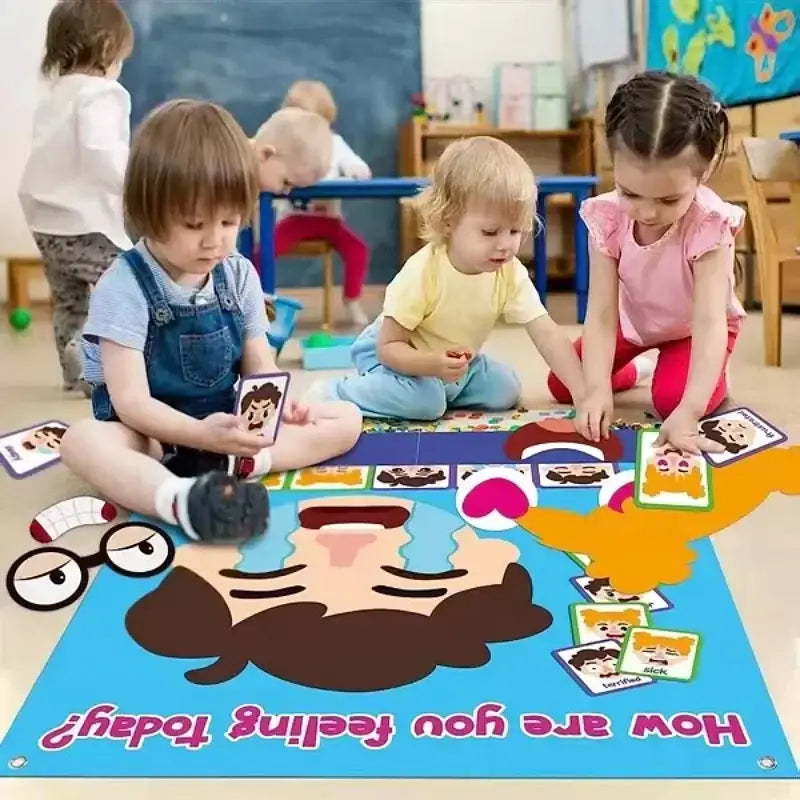 Jogo Montessori das Expressões Faciais