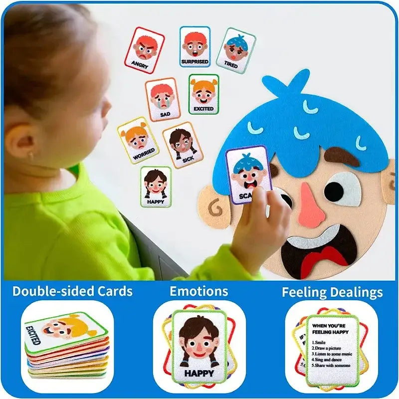 Jogo Montessori das Expressões Faciais