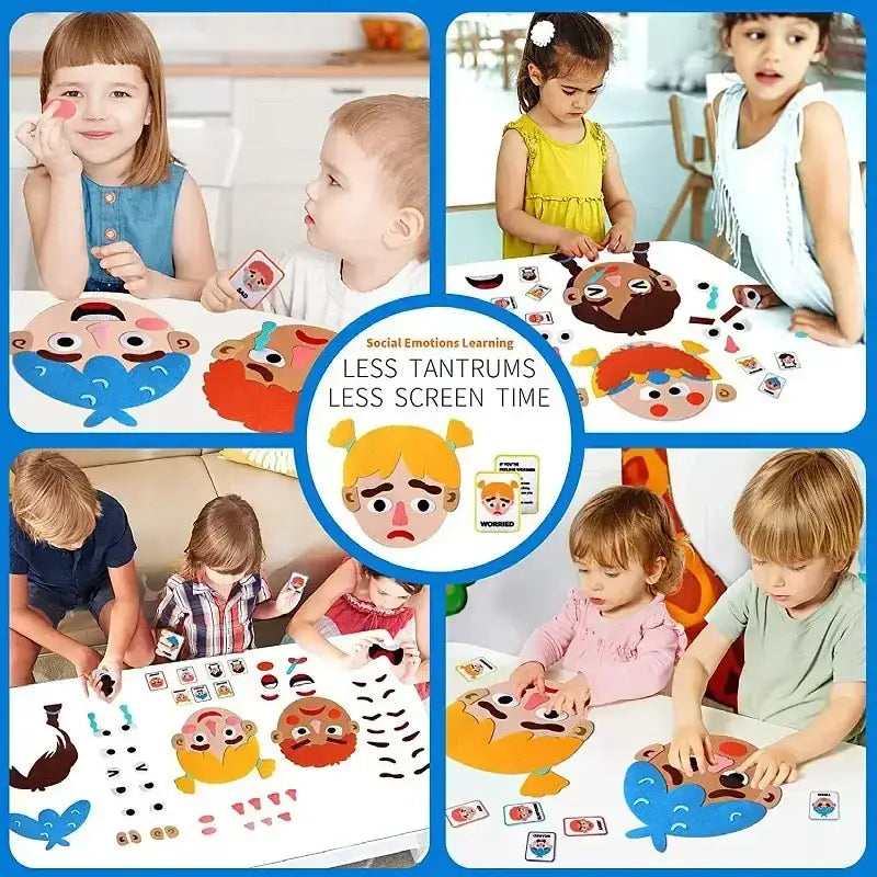 Jogo Montessori das Expressões Faciais