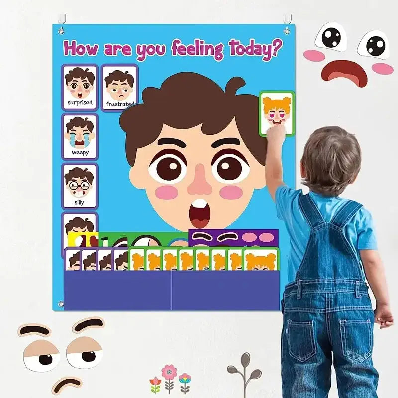 Jogo Montessori das Expressões Faciais