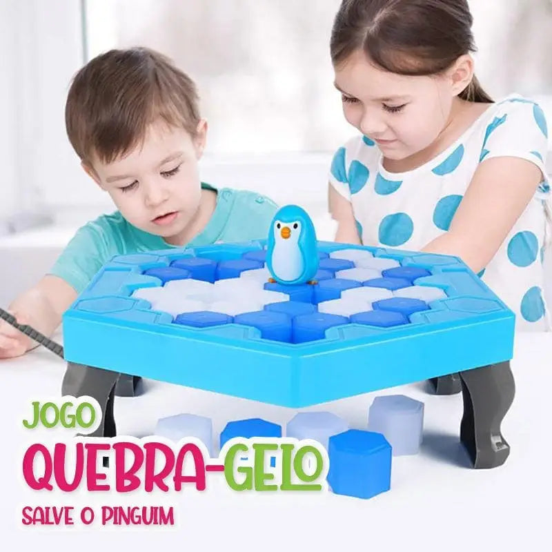 Jogo Quebra Gelo: Salve o Pinguim - salve pinguim 19cm - jogo -brin-131