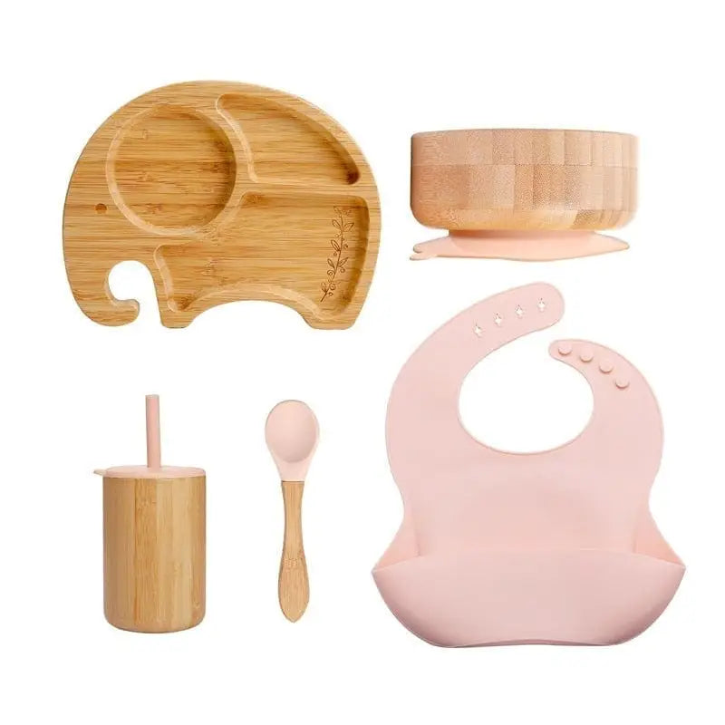 Kit Introdução Elefante Bambu - 5 itens Para Meninos e Meninas - Rose - Introdução - brin-140