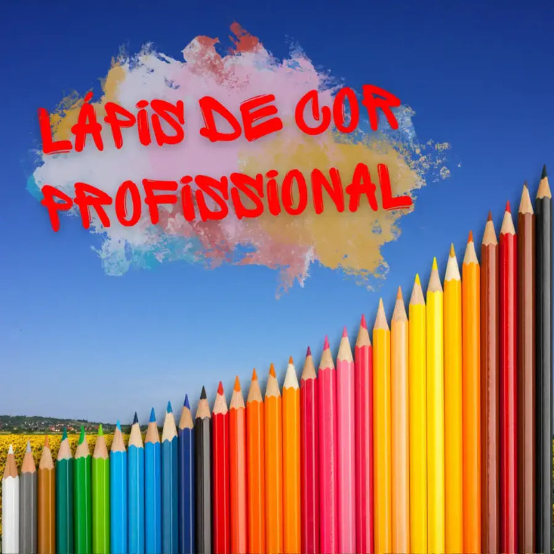 Kit Lápis de Cor Profissional + Brindes