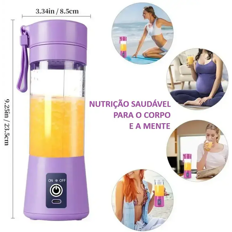 Liquidificador Portátil Power Juice 6 Láminas