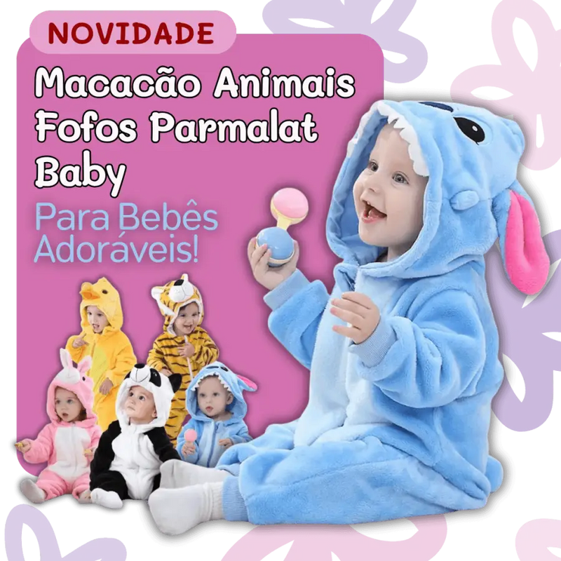 Macacão Animais Fofos Parmalat Baby: Para Bebês Adoráveis - AutShop