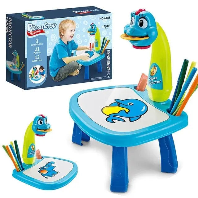 Mesa de desenhos Interativos Infantil - Kids Play - Azul - mesa de desenho -edu- 173