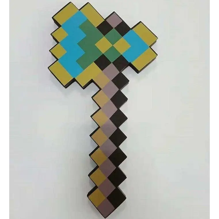 Minecraft Espada Picareta Diamante Original EVA - Machado Ouro - Brinquedo Minecraft - -brin - 176