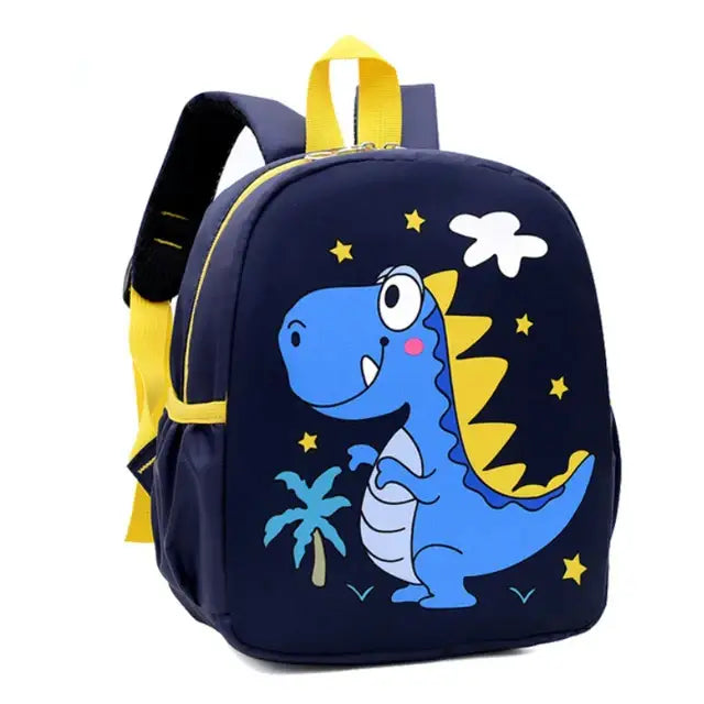 Mochila Infantil Estampada - Dinossauro azul