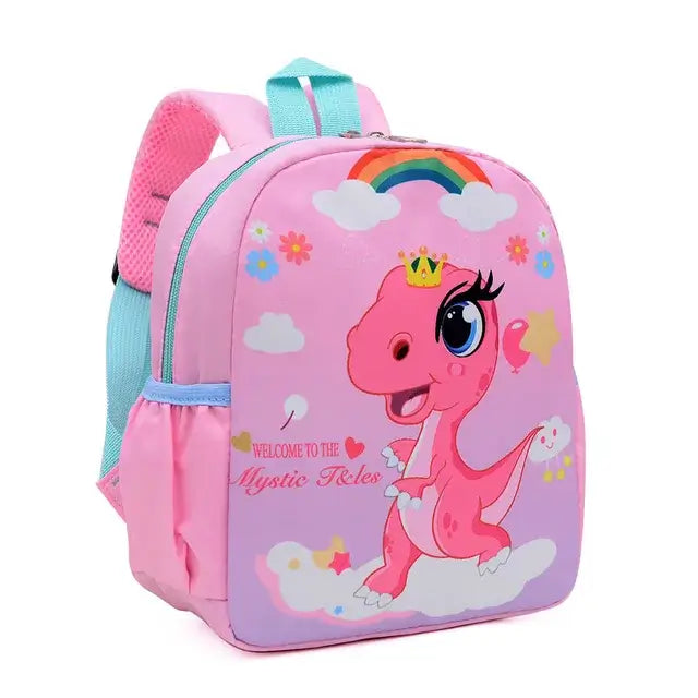 Mochila Infantil Estampada - Dinossauro rosa