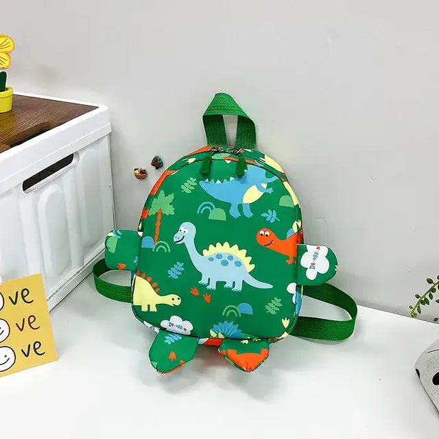 Mochila Infantil Estampada - Verde com dinossauros