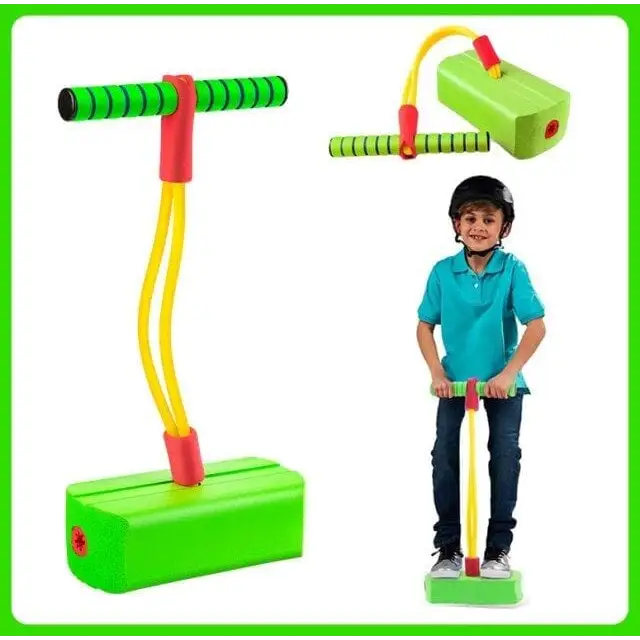 Pule Pongi Pro™ - Pula-Pula com elástico para Crianças - Verde - Pule Pongi Pro™ -brin-201