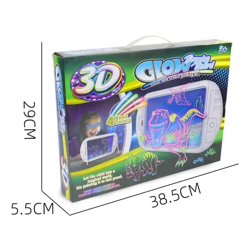 Quadro De Pintura Fluorescente 3D Para Crianças - Quadro De Pintura -edu-203