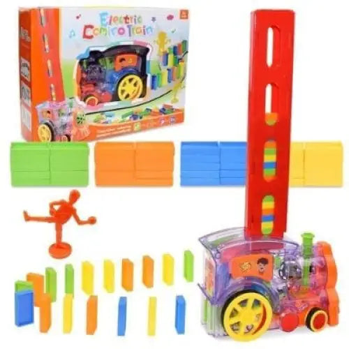 Trem Mágico de Dominó Elétrico Infantil 80 Pcs - Trem Mágico - brin - 231