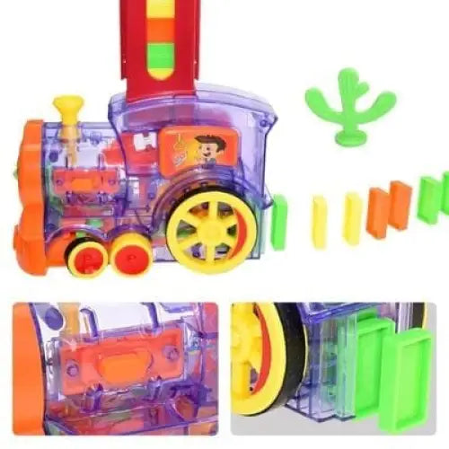 Trem Mágico de Dominó Elétrico Infantil 80 Pcs - Trem Mágico - brin - 231